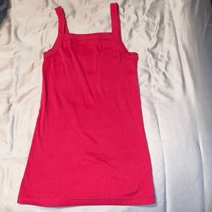 Old navy pink ribbed tank top